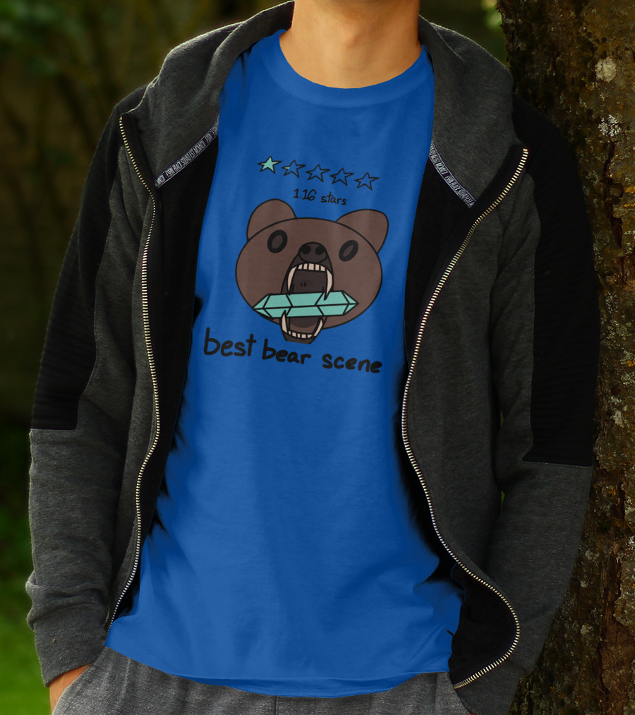 1.16 Stars Best Bear Scene Crystal Bonfire Merch T-Shirt