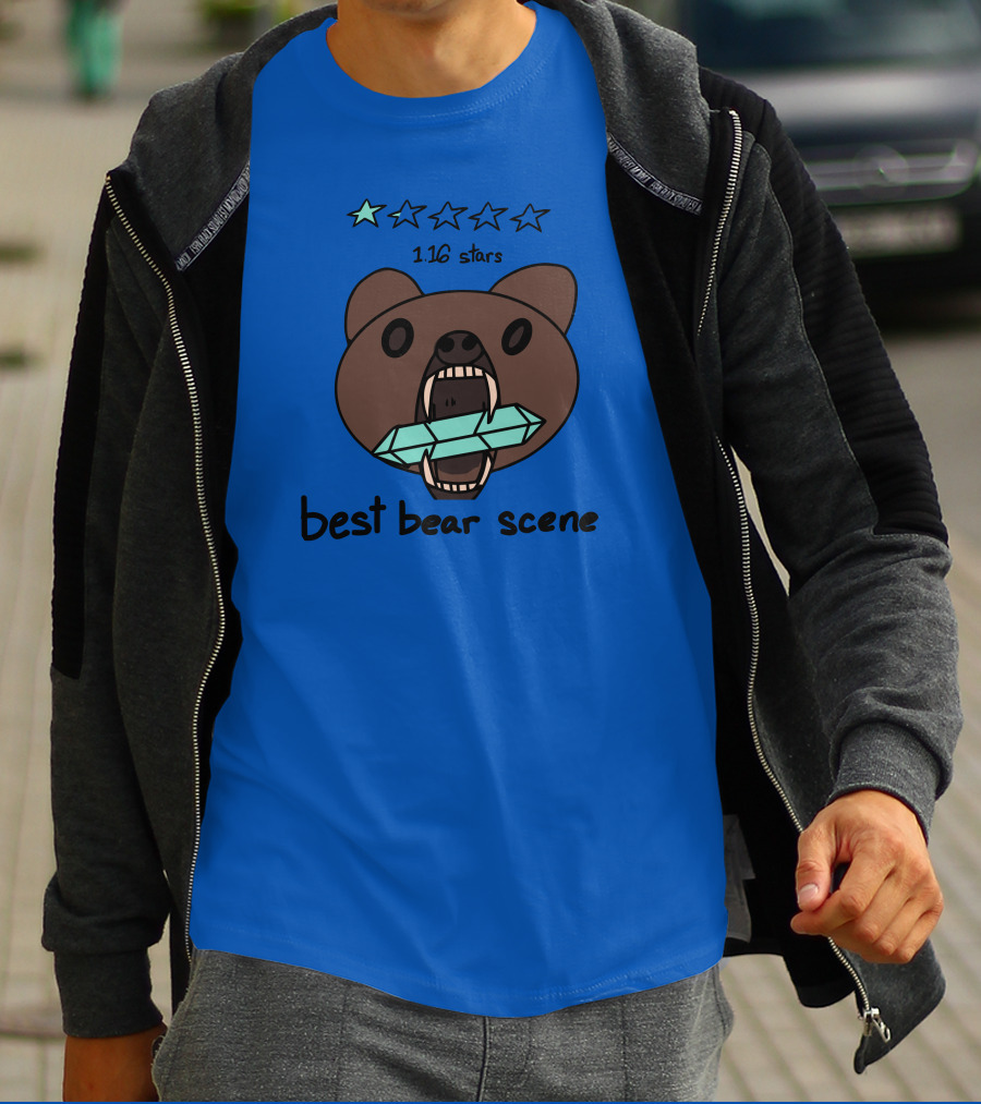 1.16 Stars Best Bear Scene Crystal Bonfire Merch T-Shirt