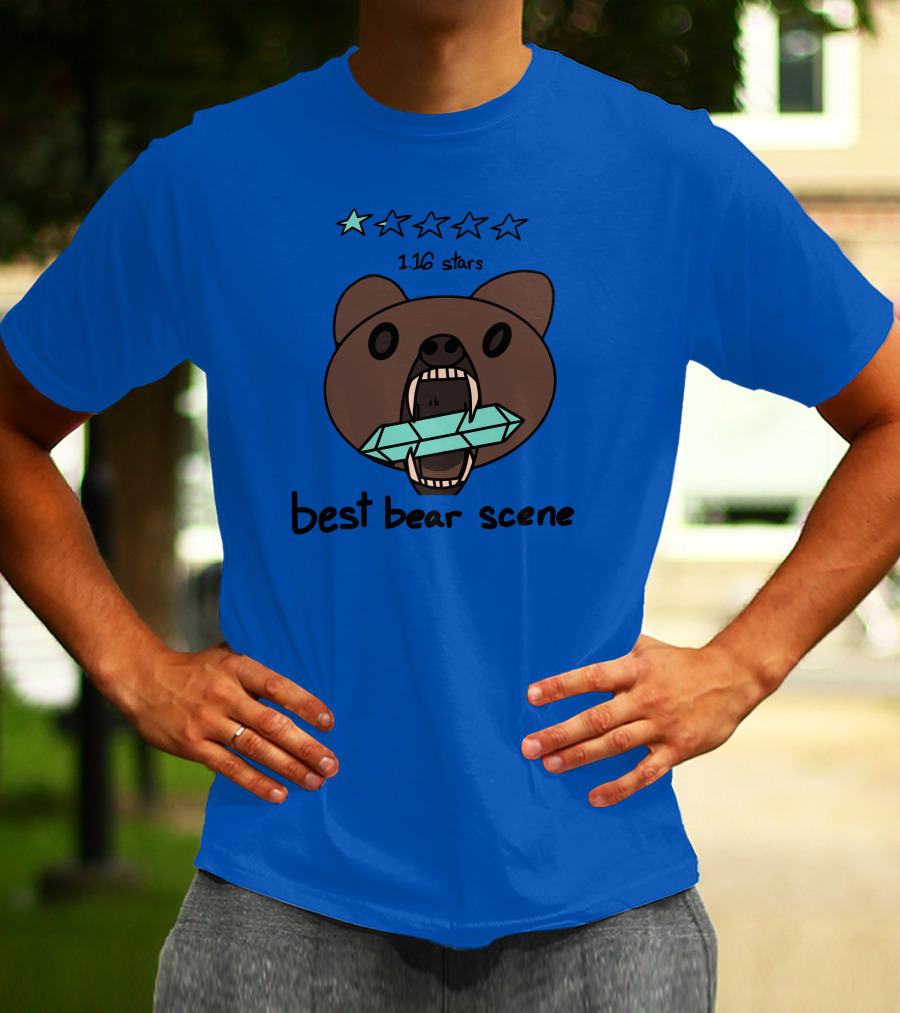 1.16 Stars Best Bear Scene Crystal Bonfire Merch T-Shirt