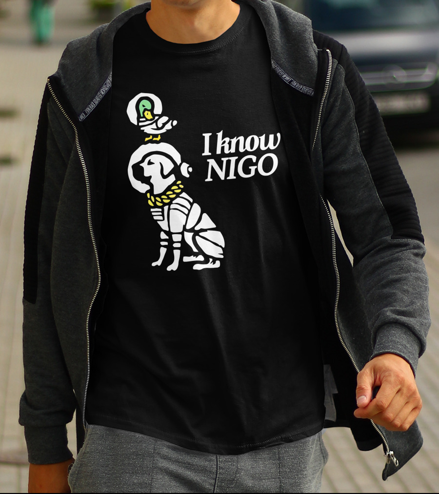 I Know Nigo Merch Lakeshow And Delta Iconic Dog With Parrot T-Shirt