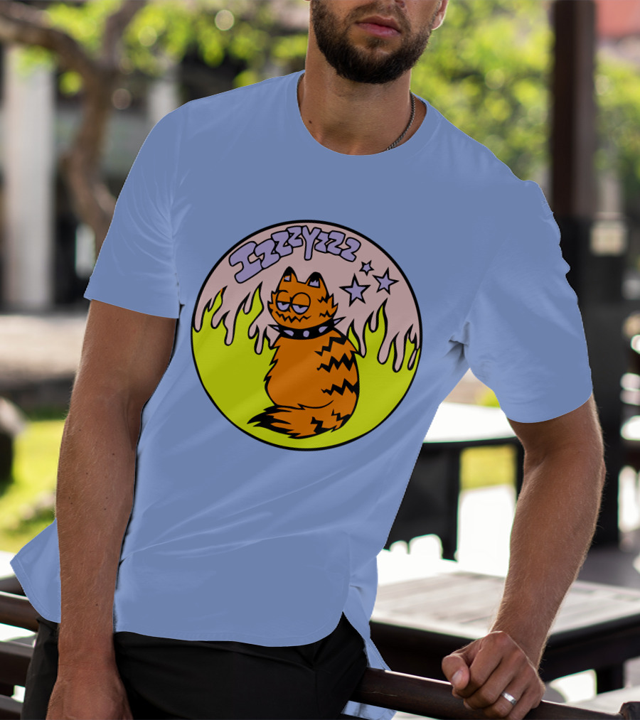 Izzzyzzz Crowdmade Merch Garfield Flame Stars T-Shirt