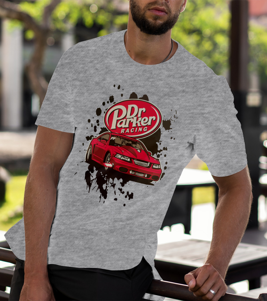 Dr Parker Racing Cleetus McFarland Merch Red Car T-Shirt