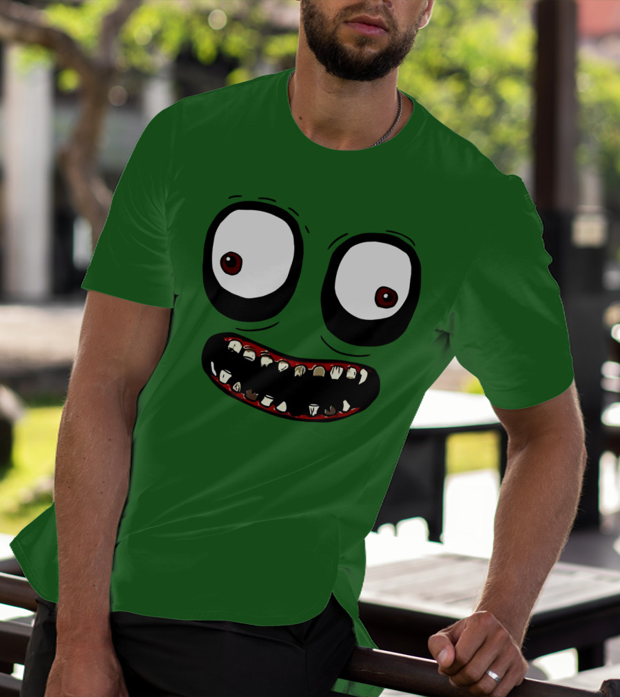 Salad Fingers Creepy Cartoon Eyes And Teeth Merch T-Shirt