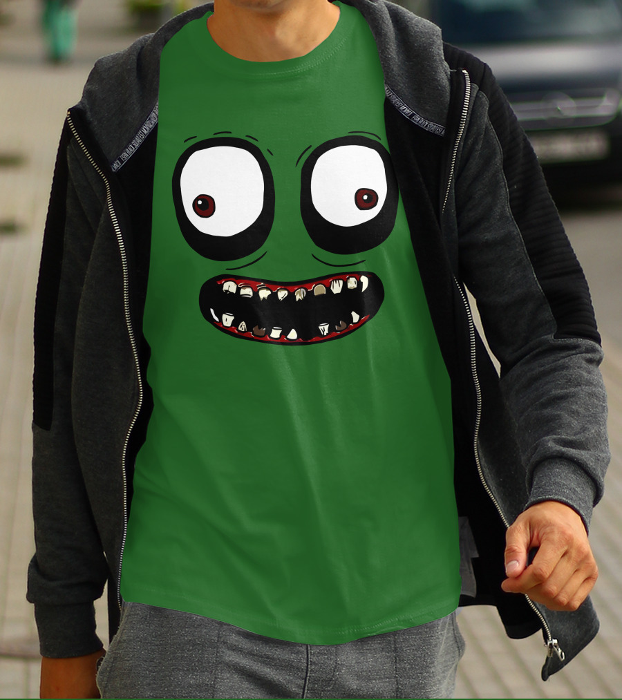 Salad Fingers Creepy Cartoon Eyes And Teeth Merch T-Shirt