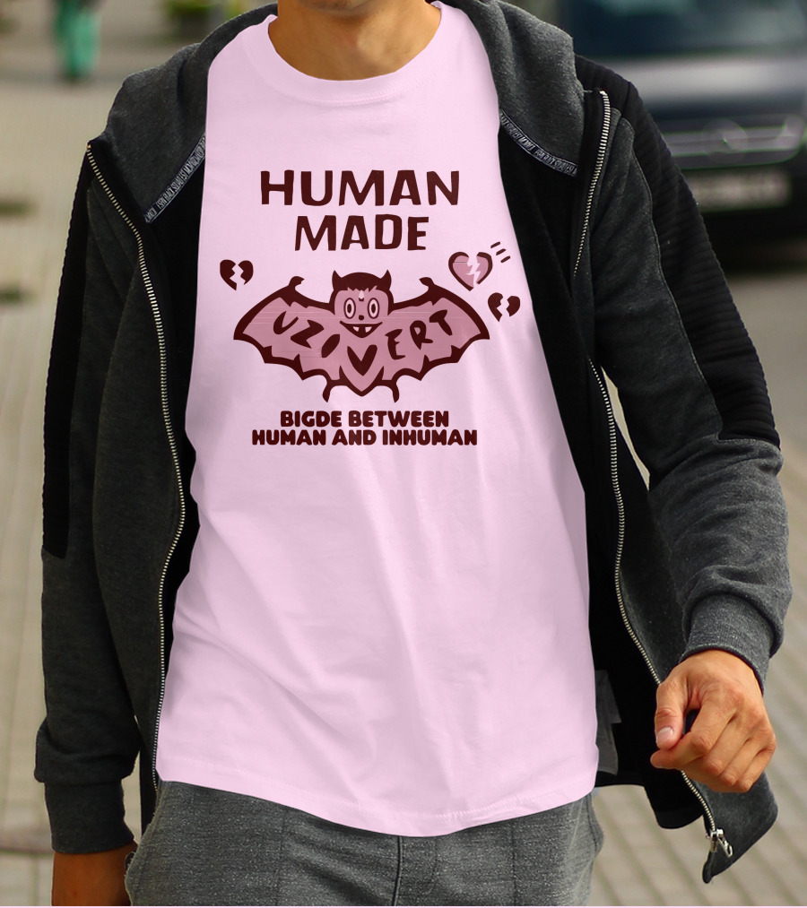 Human Made Lil Uzi Vert Bigde Between Human And Inhuman T-Shirt