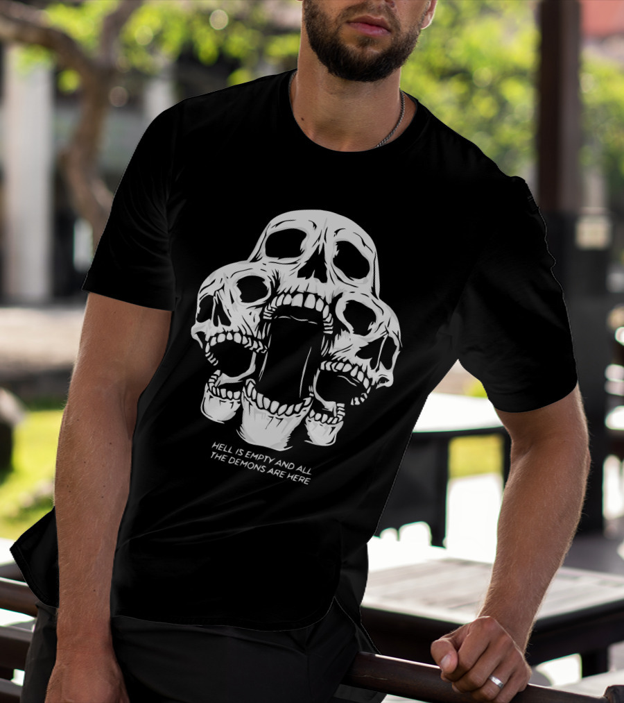 Kai Wachi Merch Skull Team Hell Is Empty And All The Demons Are Here T-Shirt