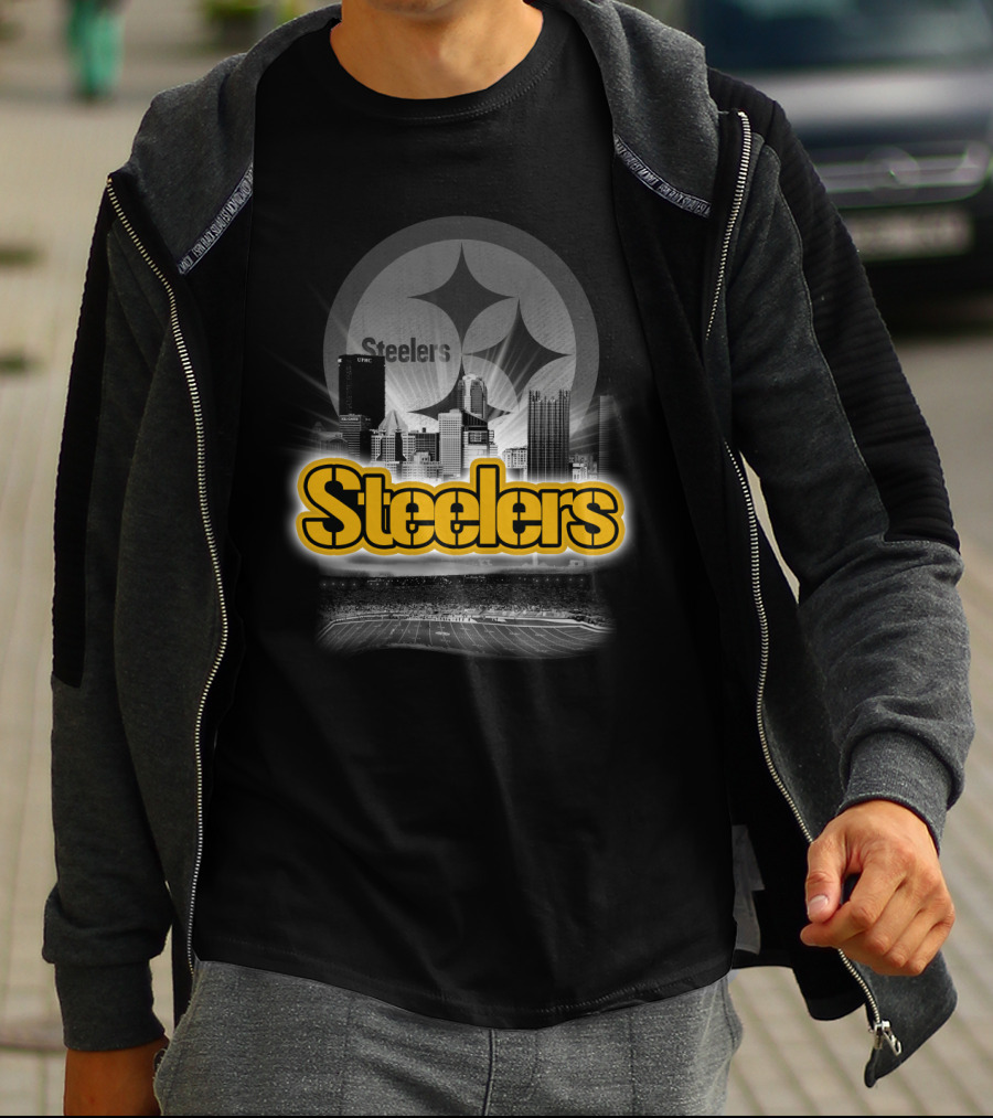 Steelers Pittsburgh Skyline Nfl Football T-Shirt