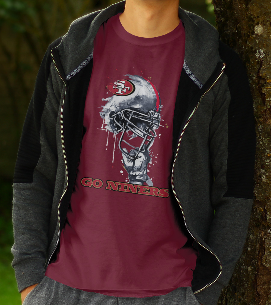 Go Niners Sf Football Helmet T-Shirt