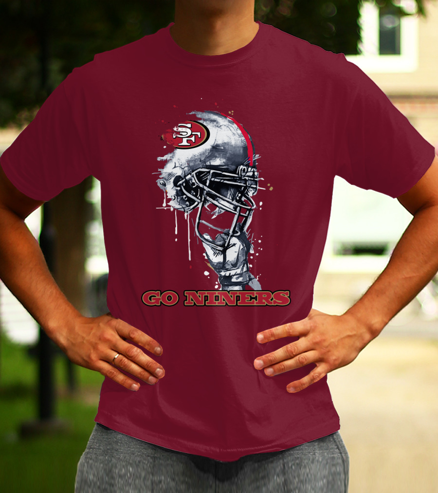Go Niners Sf Football Helmet T-Shirt