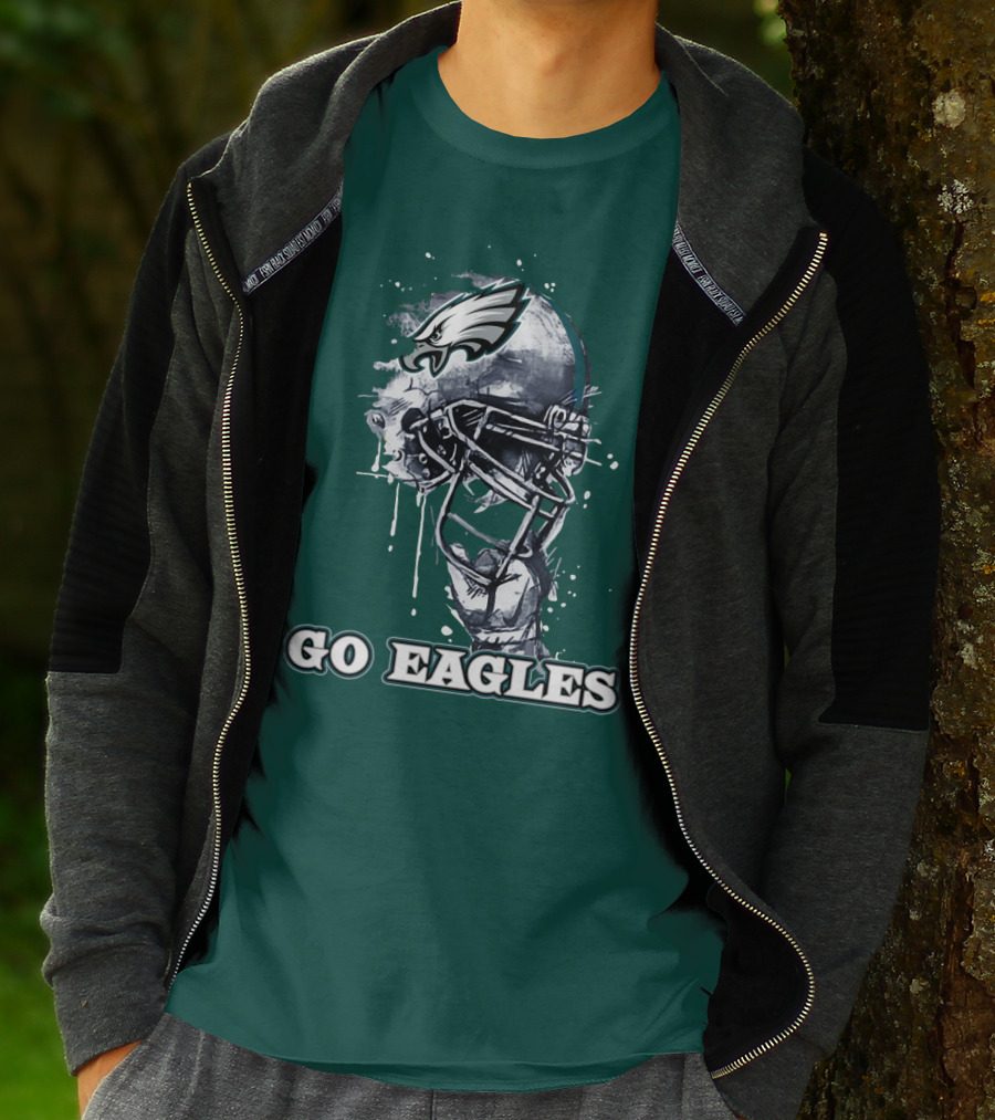 Philadelphia Eagles Helmet Go Eagles T-Shirt