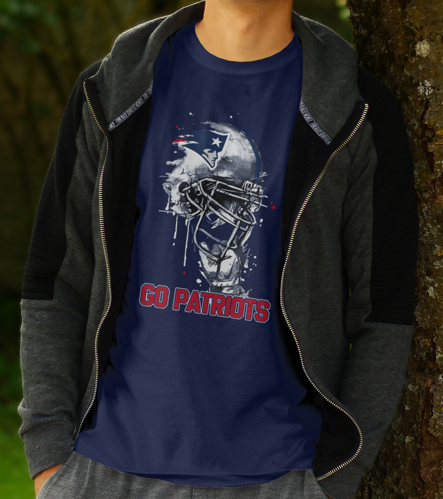 Go Patriots Patriots Helmet T-Shirt