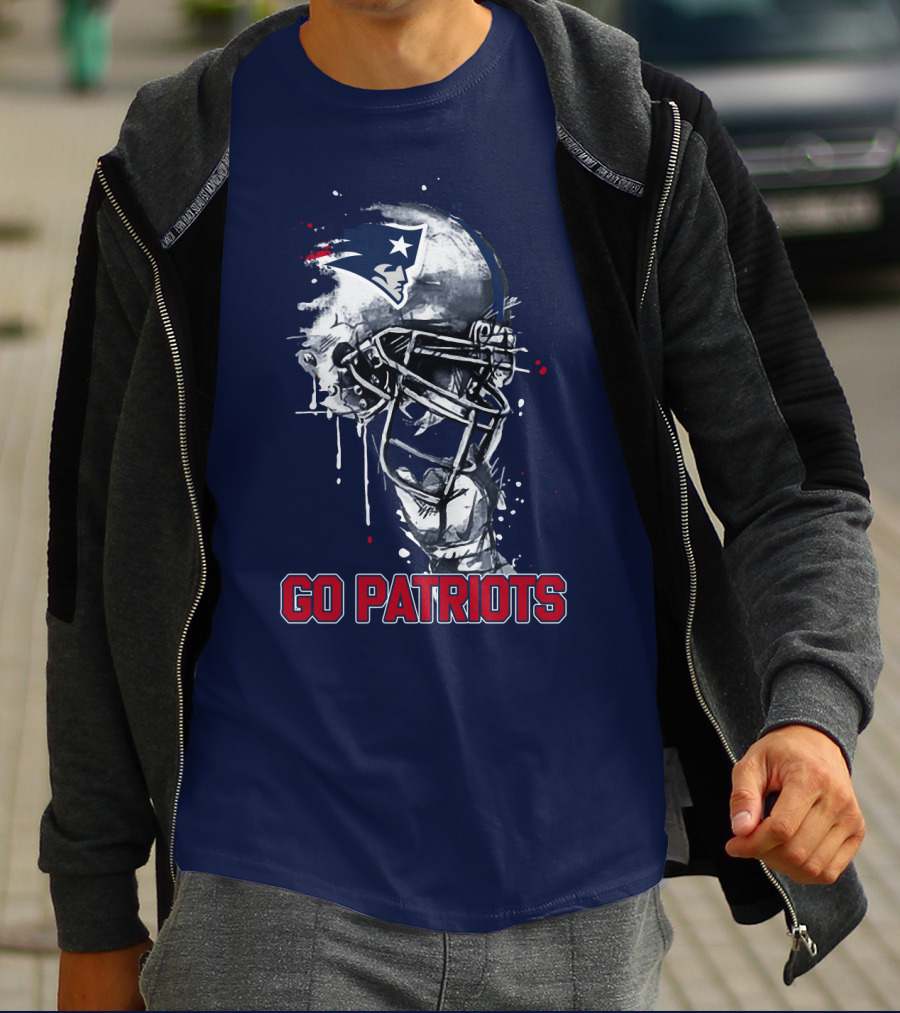 Go Patriots Patriots Helmet T-Shirt