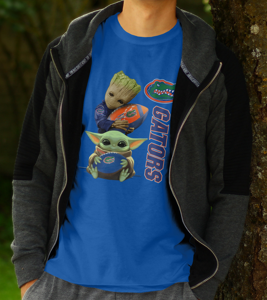 Gators Football Baby Alien And Tree Creature T-Shirt
