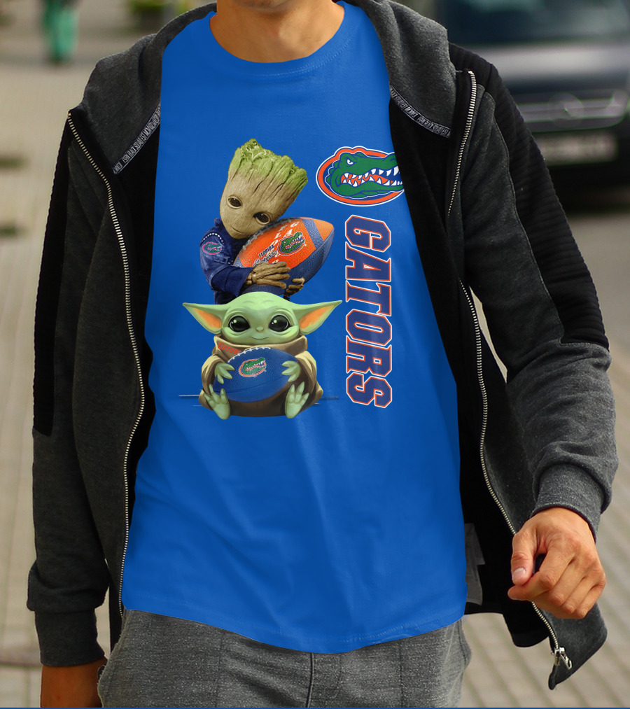Gators Football Baby Alien And Tree Creature T-Shirt