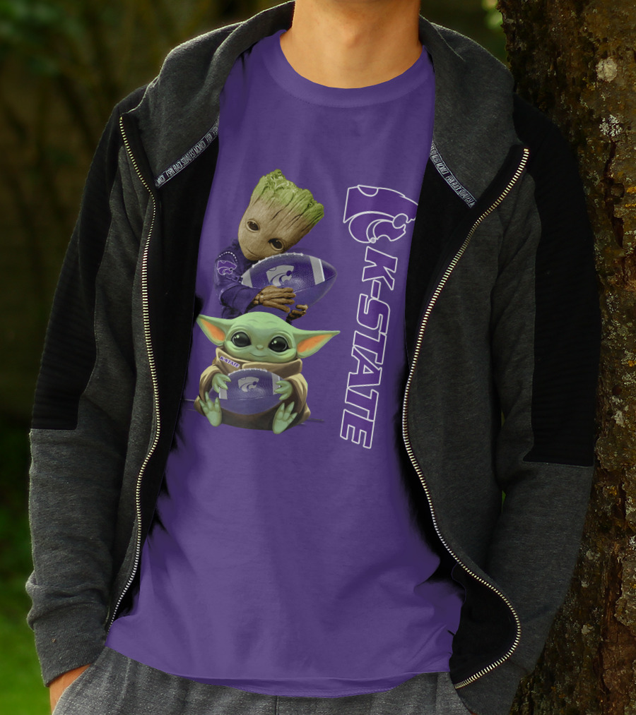 K-State Wildcats Groot Baby Yoda T-Shirt