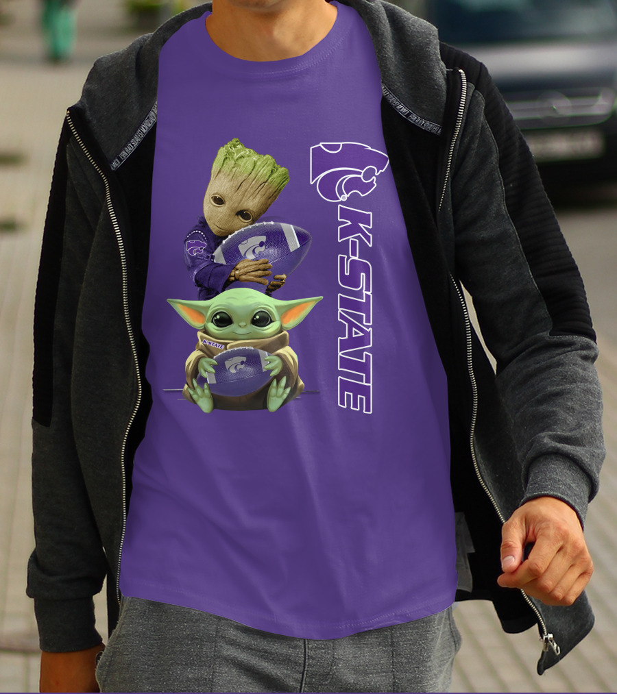 K-State Wildcats Groot Baby Yoda T-Shirt