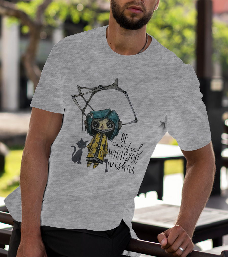 Be Careful What You Wish For Doll With Cat T-Shirt