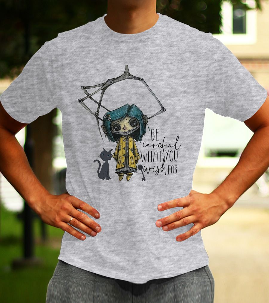 Be Careful What You Wish For Doll With Cat T-Shirt