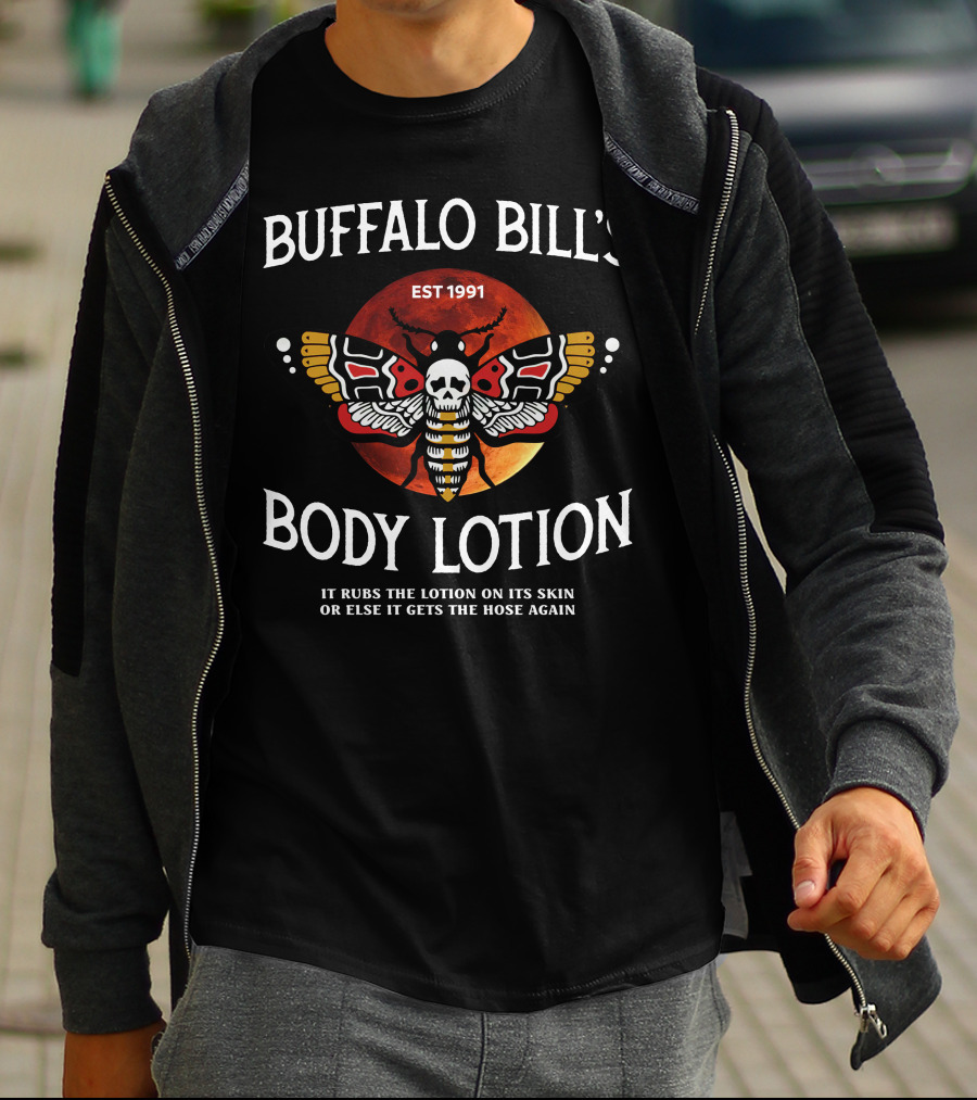 Buffalo Bill's Body Lotion EST 1991 Silence Lambs Halloween T-Shirt