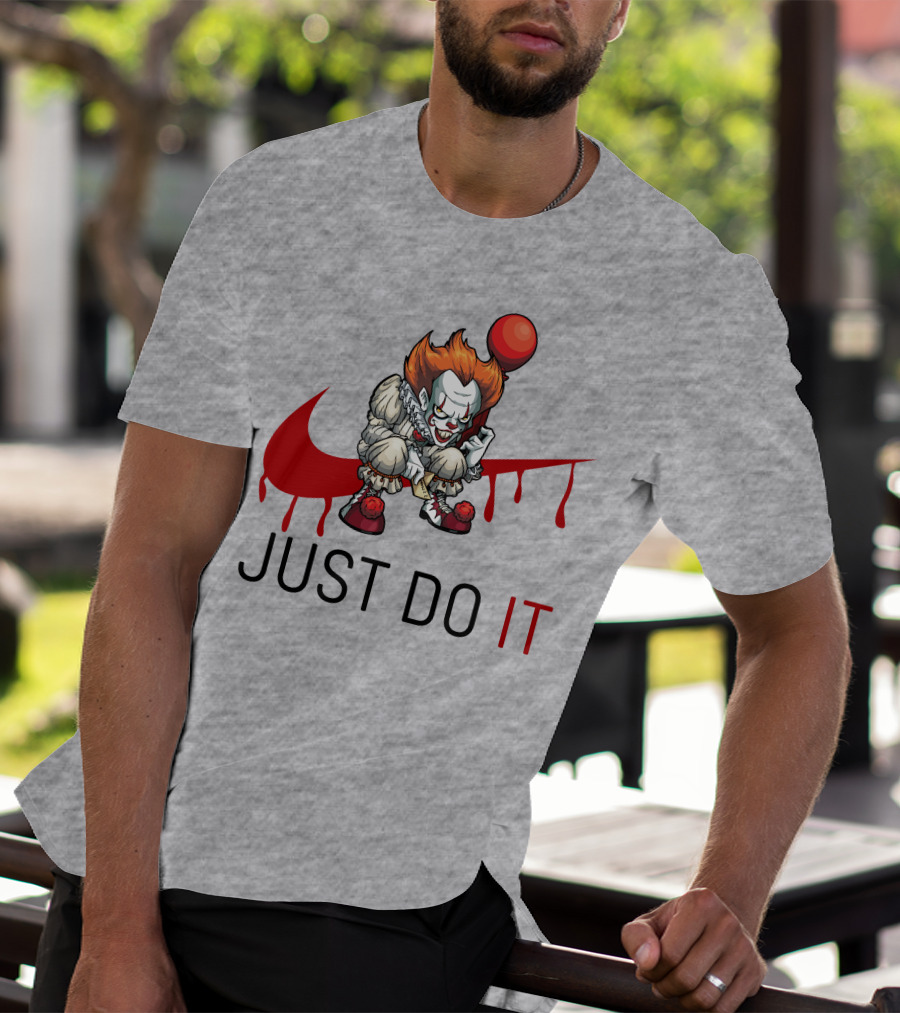 JUST DO IT Halloween Pennywise Balloon T-Shirt