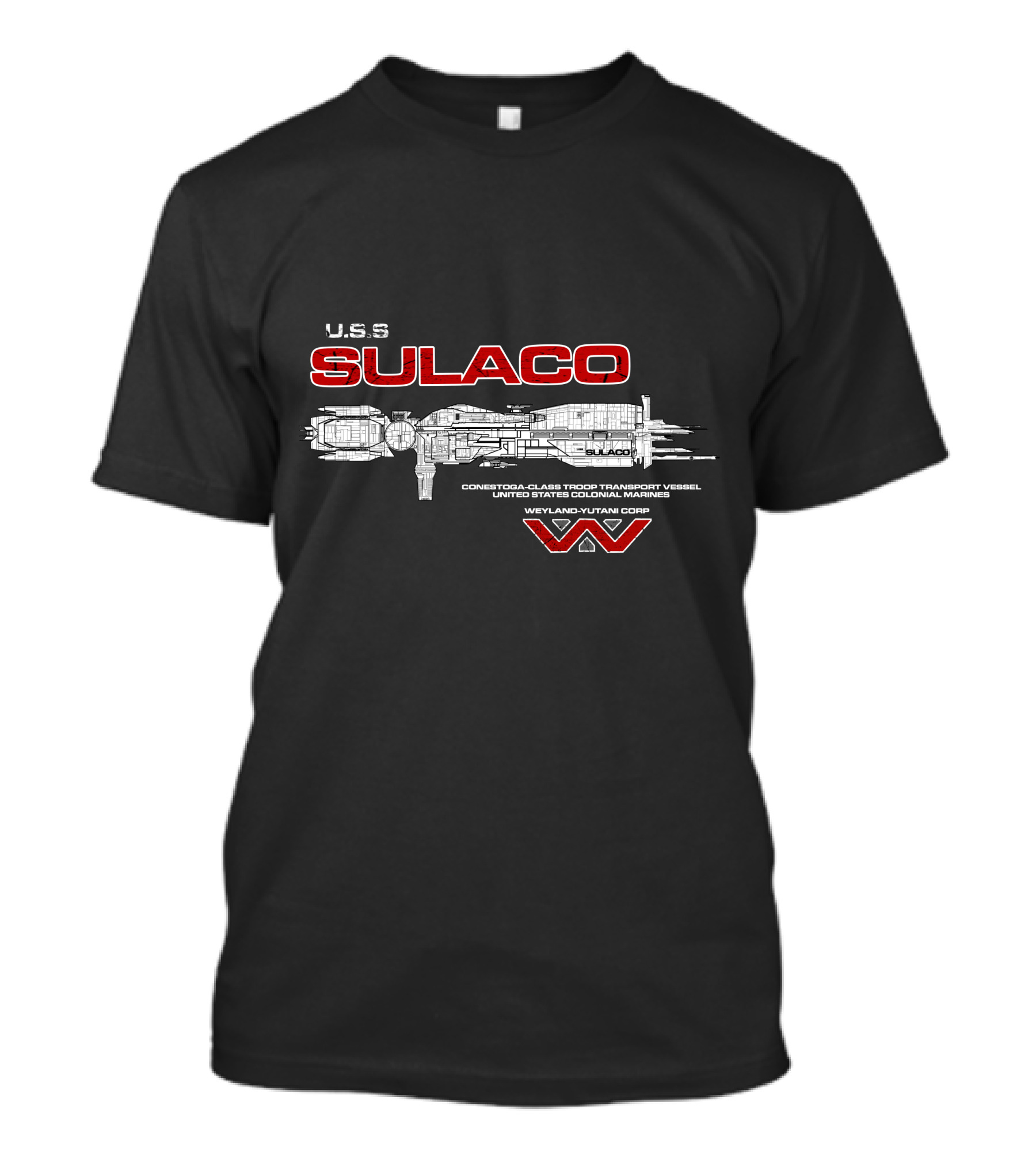 U.S.S. Sulaco Conestoga-Class Troop Transport Vessel Weyland-Yutani Corp T-Shirt
