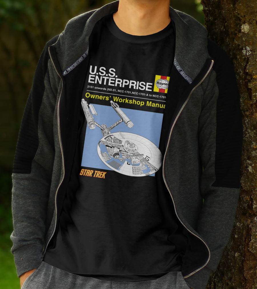 U.S.S Enterprise Haynes Owners' Workshop Manual Star Trek 2151 Onwards NCC-1701 NCC-1701-A To NCC-1701-E T-Shirt