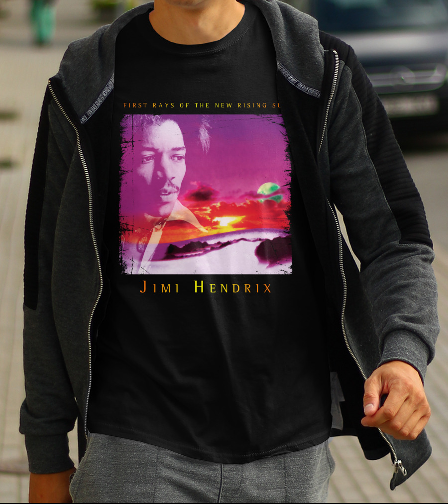 Jimi Hendrix First Rays Of The New Rising Sun Sunset T-Shirt