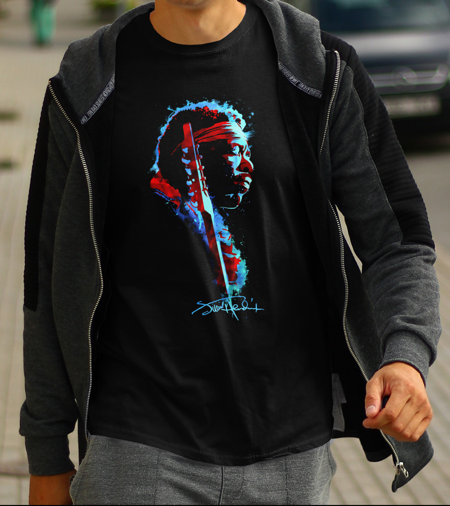 Jimi Hendrix Voodoo Child Watercolor T-Shirt