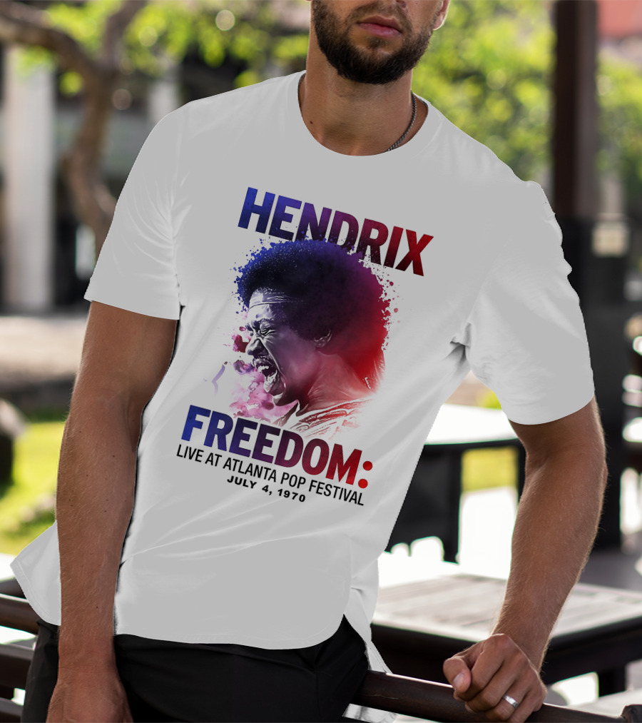 HENDRIX FREEDOM LIVE AT ATLANTA POP FESTIVAL JULY 4 1970 T-Shirt