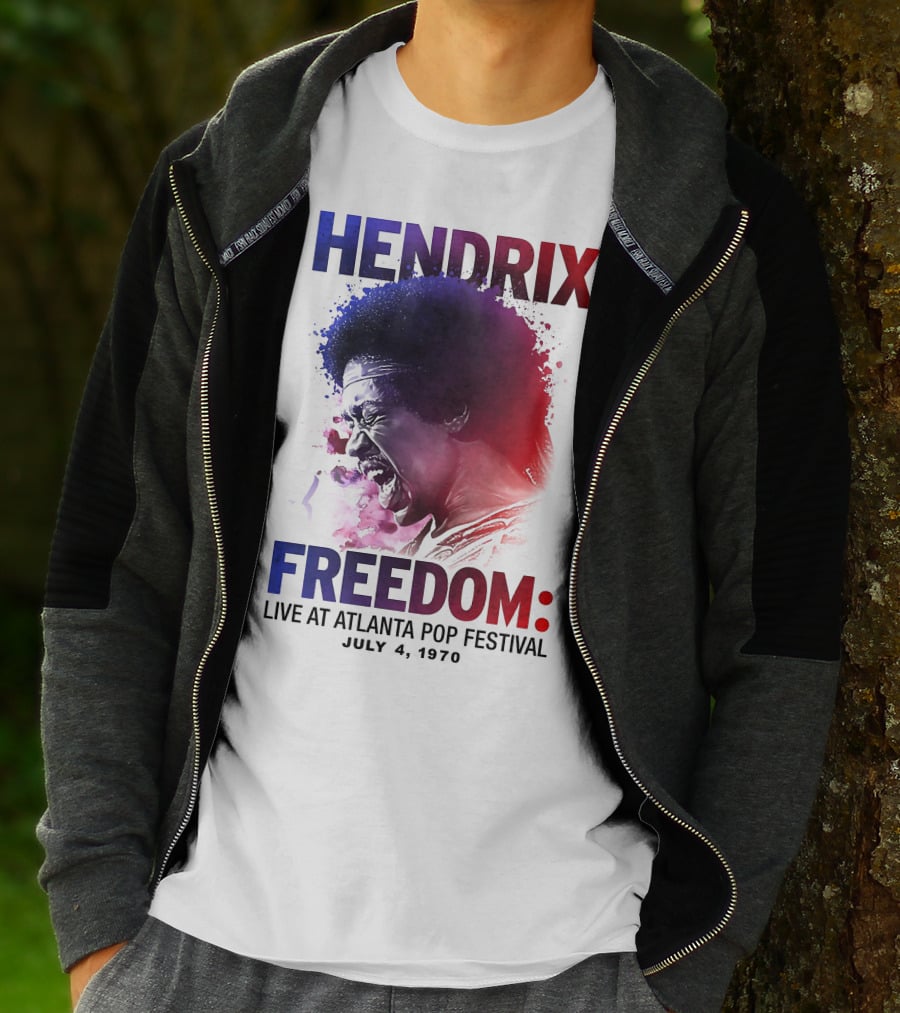HENDRIX FREEDOM LIVE AT ATLANTA POP FESTIVAL JULY 4 1970 T-Shirt