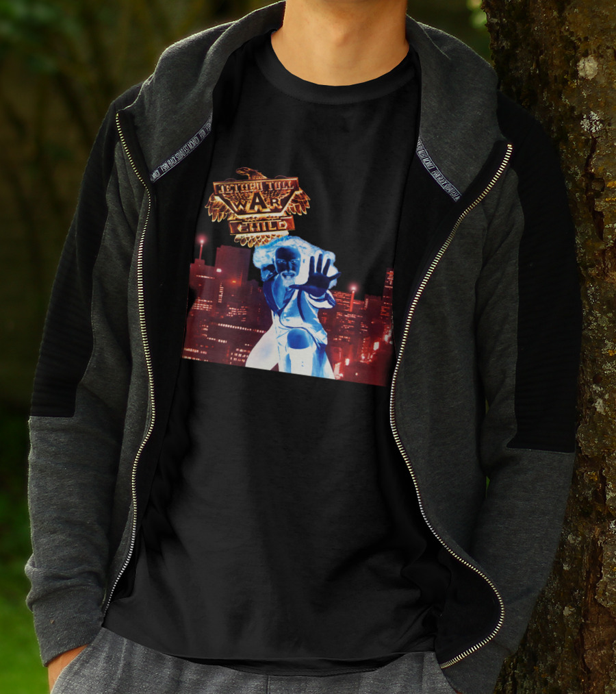 Faster Than A Bullet War Child Urban Heroic Cityscape T-Shirt