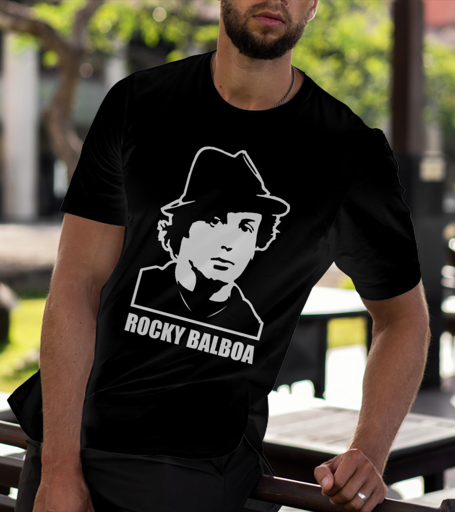 Rocky Balboa Iconic Boxing Legend With Hat T-Shirt