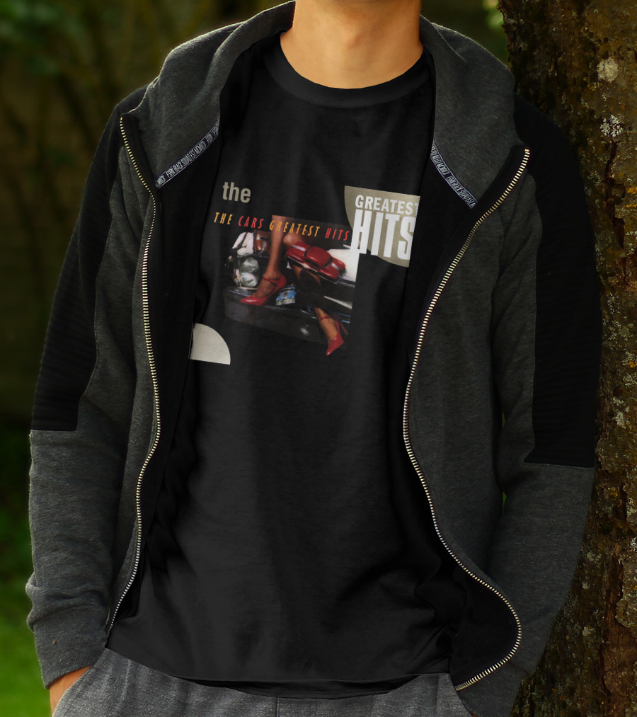 The Cars Greatest Hits Album Cover Retro T-Shirt