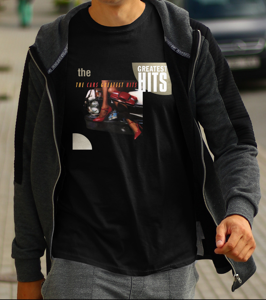 The Cars Greatest Hits Album Cover Retro T-Shirt