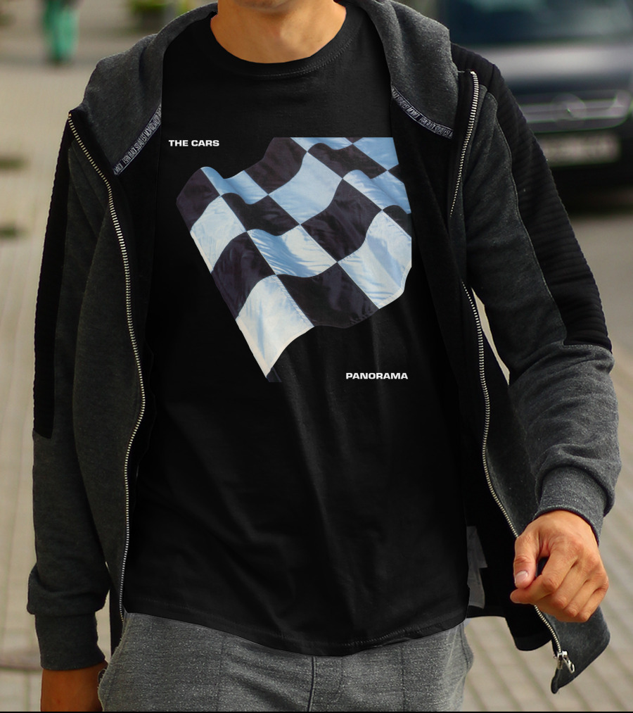 The Cars Panorama Racing Flag Cover T-Shirt