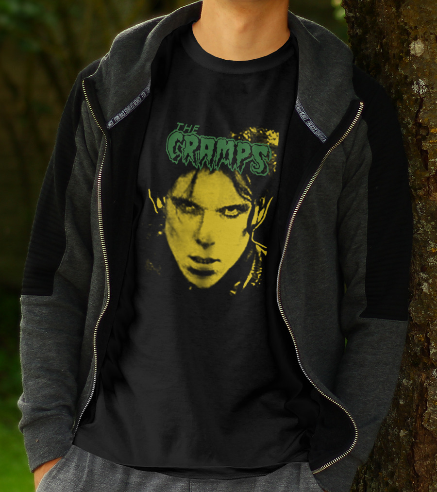 The Cramps Lux Interior Yellow Face T-Shirt