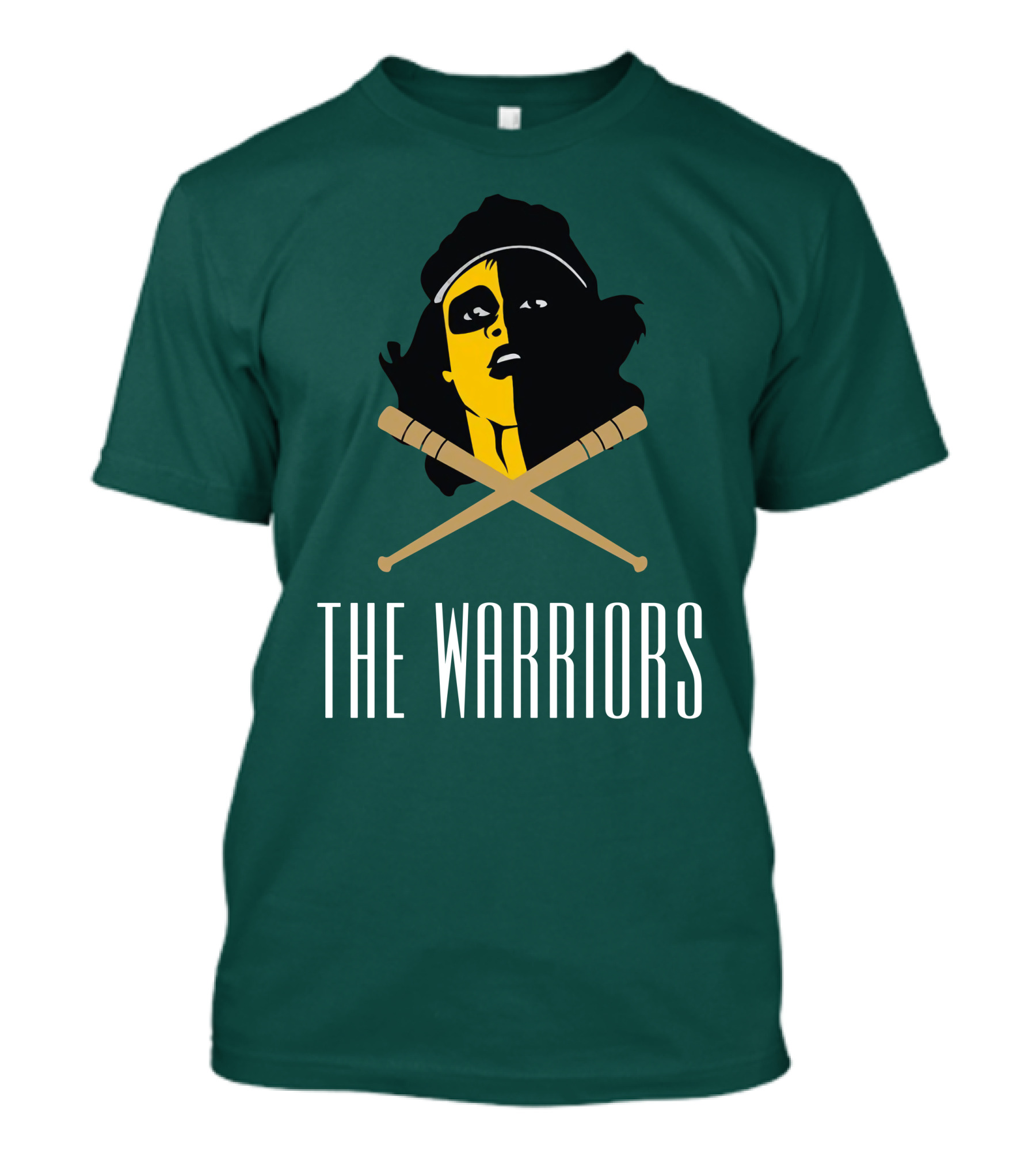 The Warriors Movie Concept Art Face And Crossed Bats T-Shirt