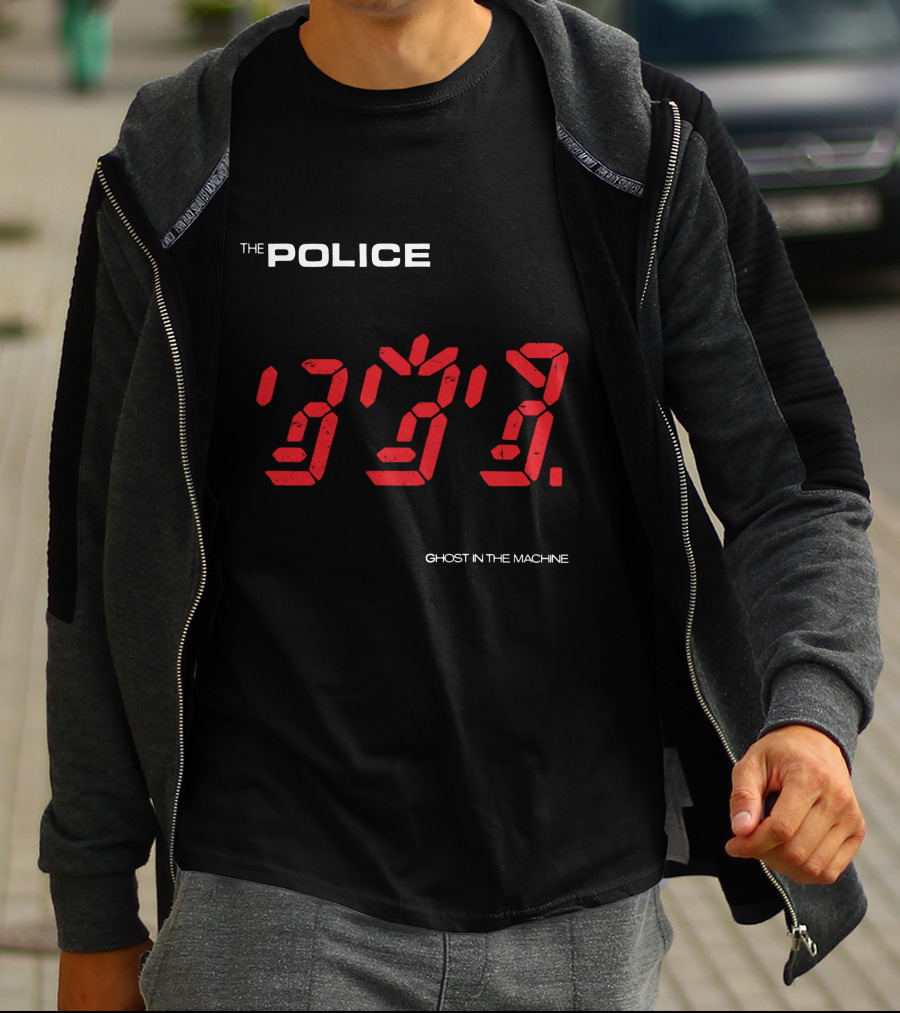The Police Ghost In The Machine Digital Clock Display T-Shirt