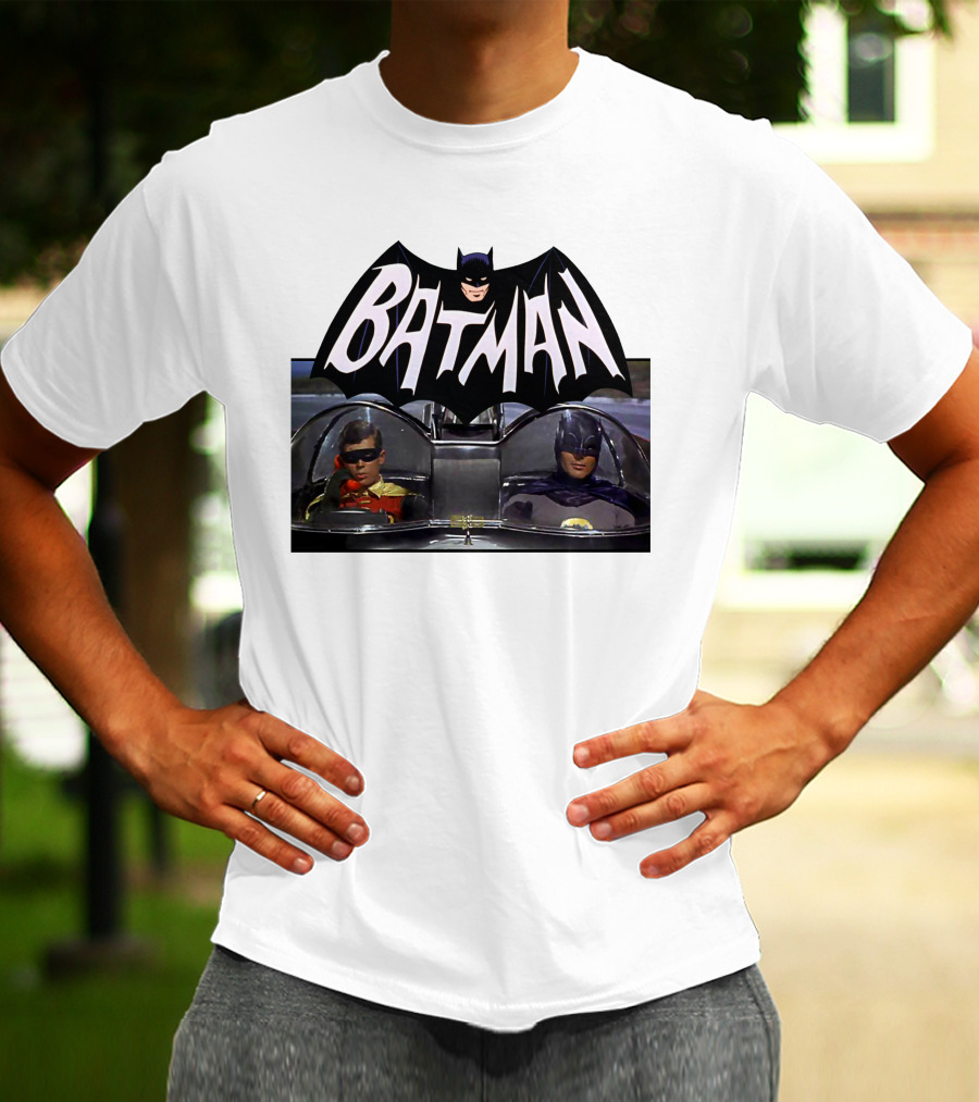 Batman TV Series Batmobile Dynamic Duo T-Shirt