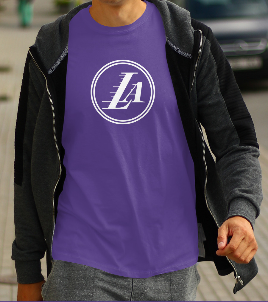 Anthony Davis Los Angeles Lakers LA Circle T-Shirt