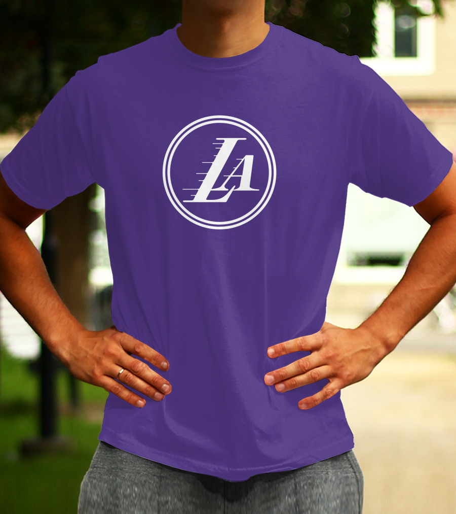 Anthony Davis Los Angeles Lakers LA Circle T-Shirt