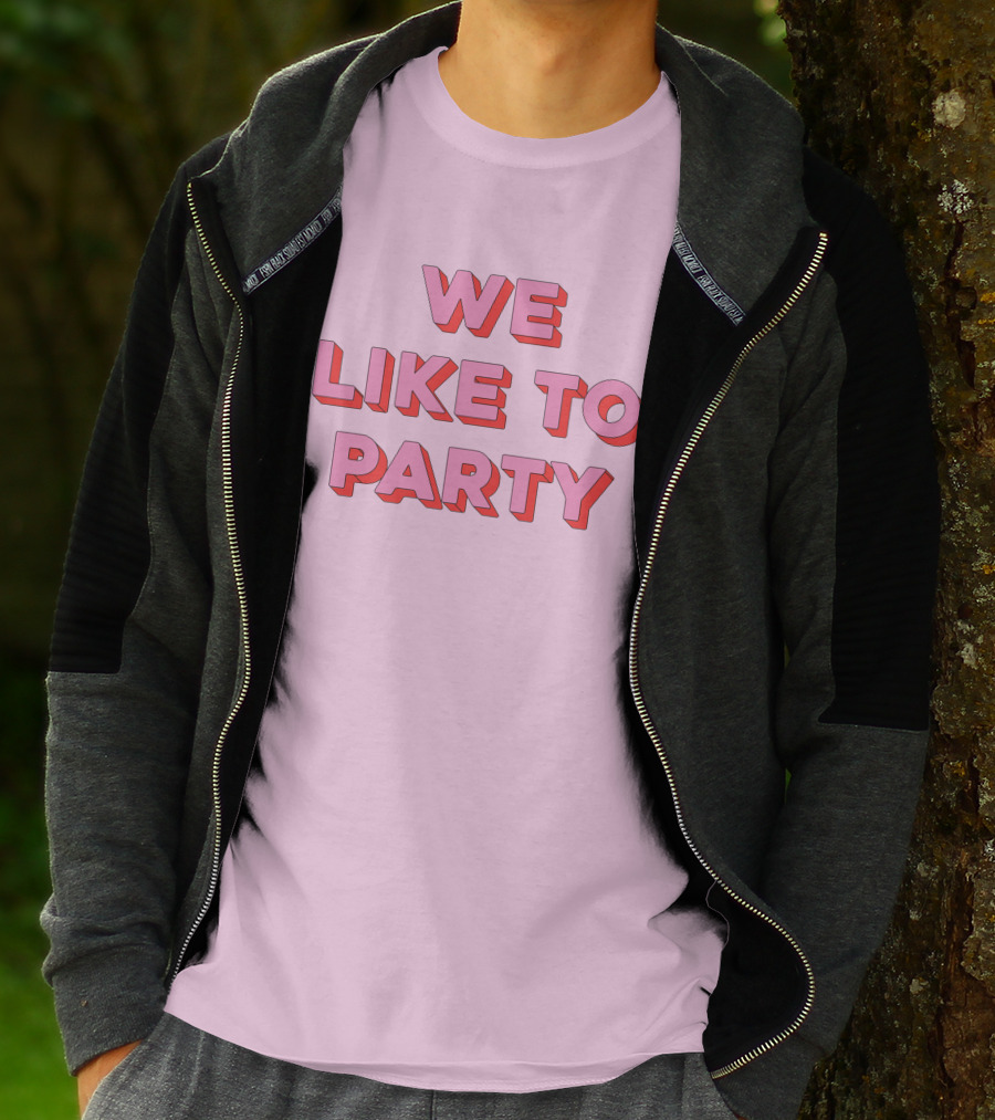 WE LIKE TO PARTY Red T-Shirt