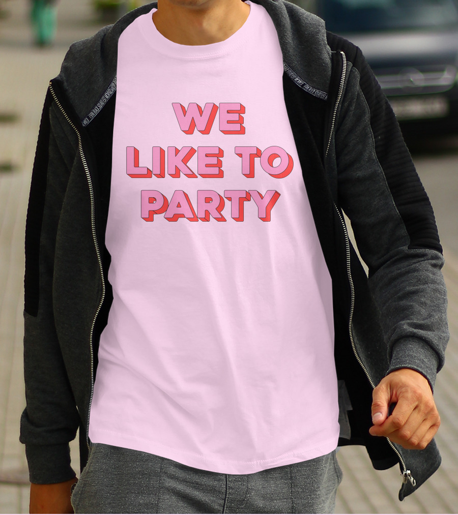WE LIKE TO PARTY Red T-Shirt