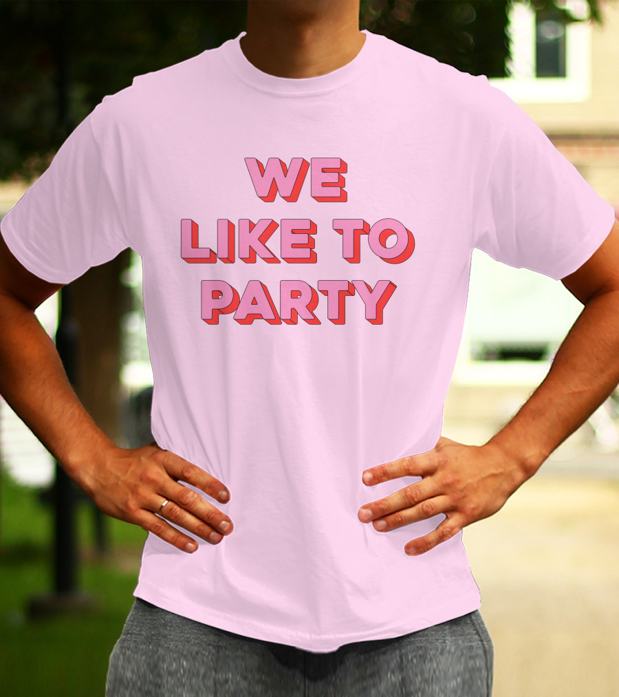 WE LIKE TO PARTY Red T-Shirt
