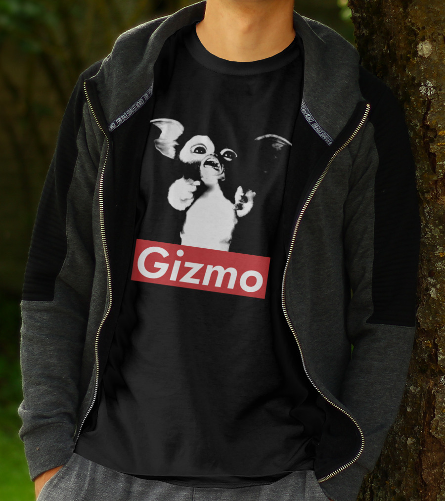 Gizmo Gremlins Vintage Style Black And White Image T-Shirt