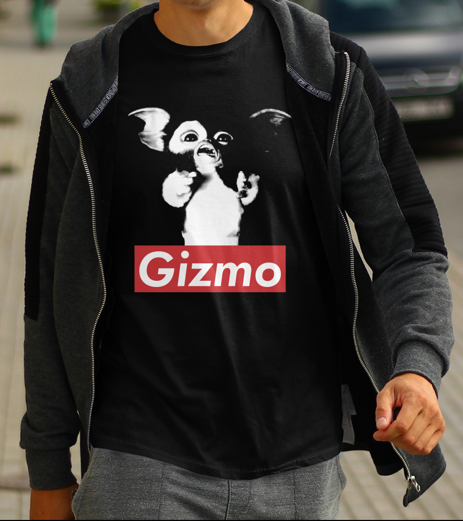 Gizmo Gremlins Vintage Style Black And White Image T-Shirt