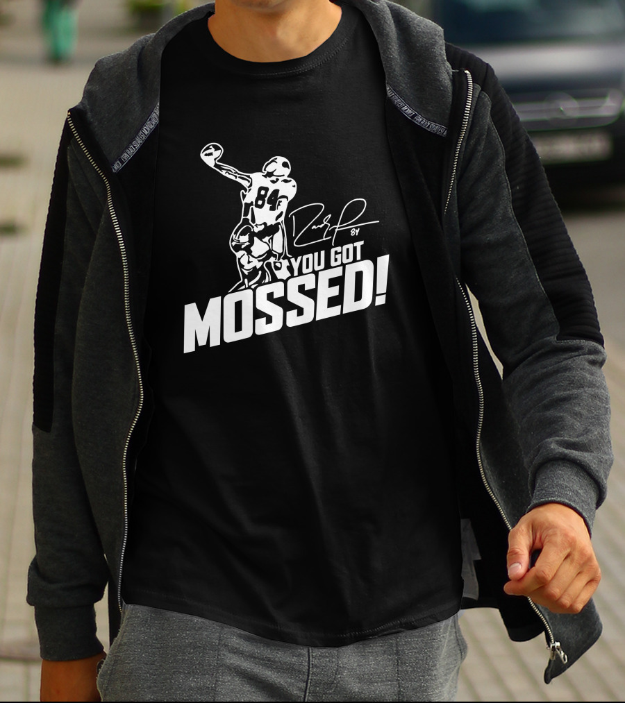 You Got Mossed 84 Randy Moss Signature Football T-Shirt