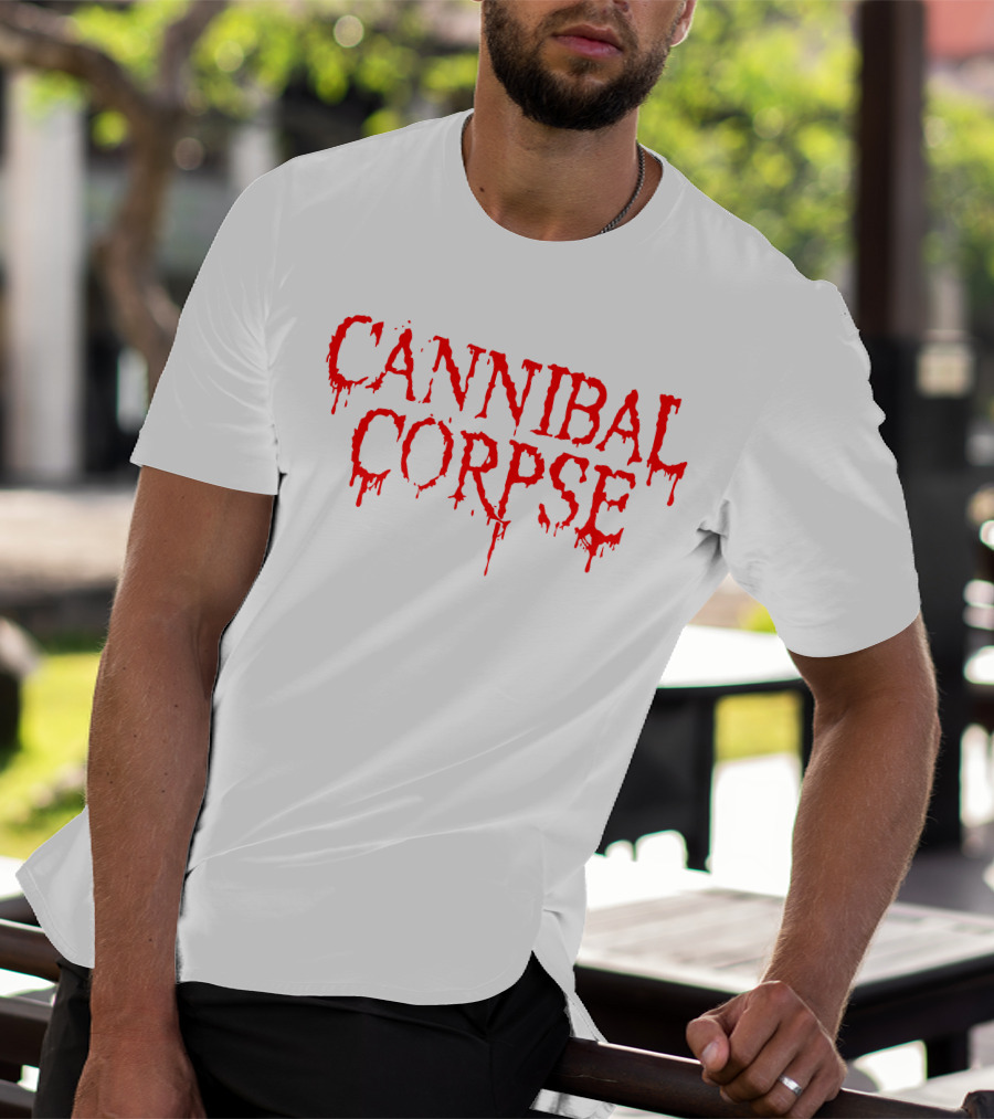 Cannibal Corpse Dripping Blood Text T-Shirt