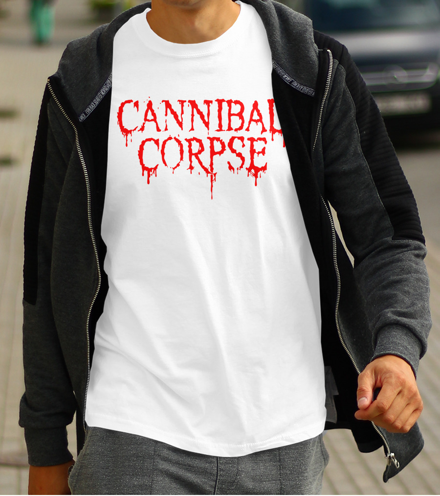 Cannibal Corpse Dripping Blood Text T-Shirt
