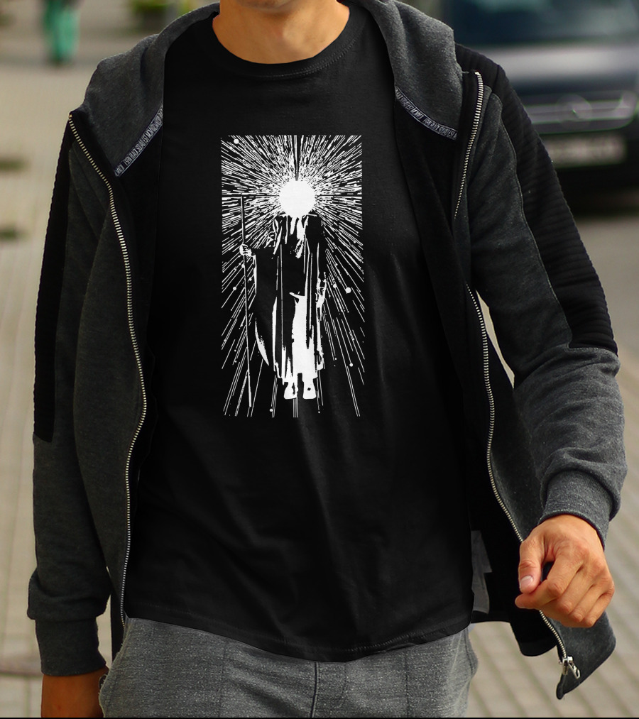 The Dischead Acid Wash Cosmic Enlightenment Burst T-Shirt